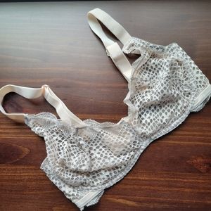 VS 34DD baby pink scoop neck unlined bra